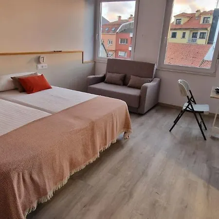 Estudios En Plaza Cabo Da Centro Appartamento *